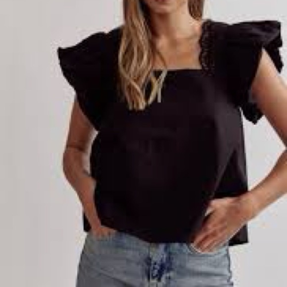 By Anthropologie / White Embroidered
Peasant Top / NWT Size M - Picture 14 of 16